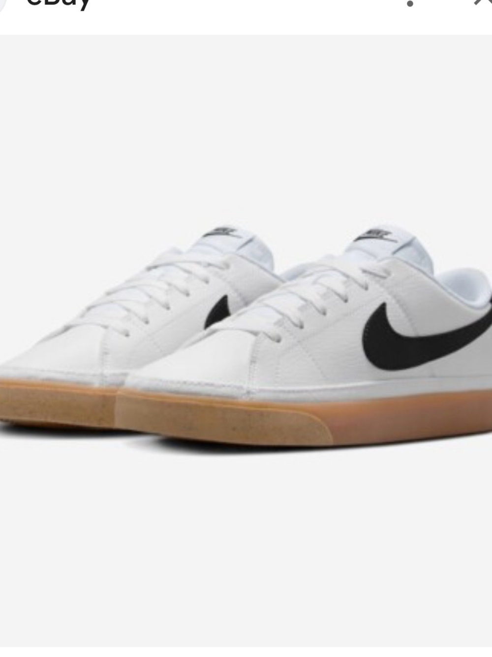 Nike White and Tan Women's Sneakers